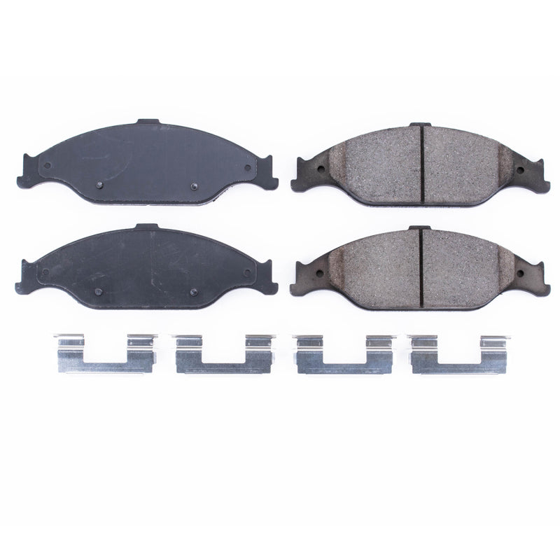 Power Stop 99-04 Ford Mustang Front Z17 Evolution Ceramic Brake Pads w/Hardware Brake Pads - OE PowerStop
