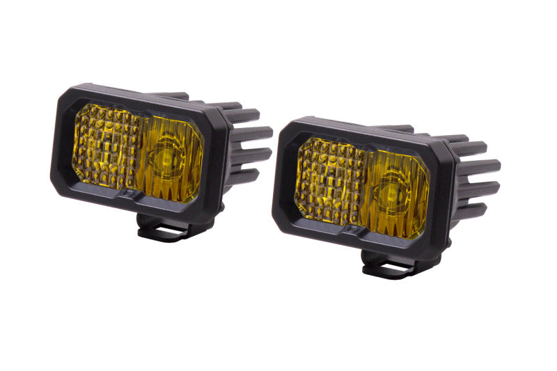 Diode Dynamics Stage Series 2 In LED Pod Sport - Yellow Combo Standard ABL (Pair) Light Accessories and Wiring Diode Dynamics