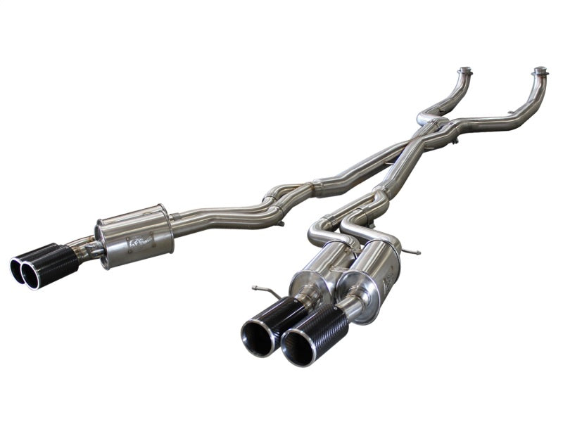 aFe MACHForce XP Exhaust 304SS Cat-Back w/ Carbon Fiber Tips 12-13 BMW M5 (F10) V8 4.4L (tt) Catback aFe