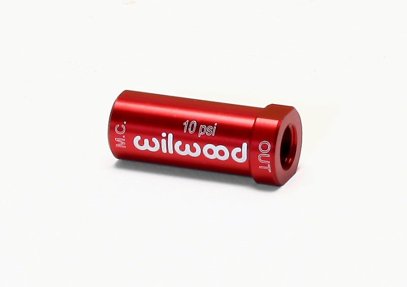 Wilwood Residual Pressure Valve - New Style 10# / Red Brake Hardware Wilwood
