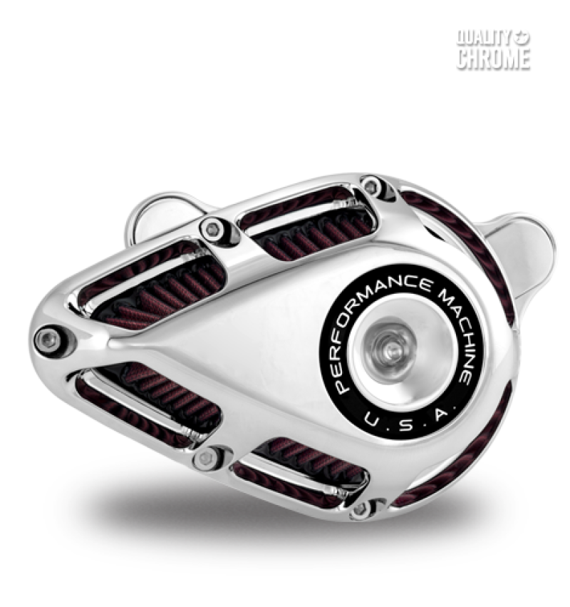 Performance Machine Jet Air Cleaner - Chrome Air Filters - Direct Fit Performance Machine