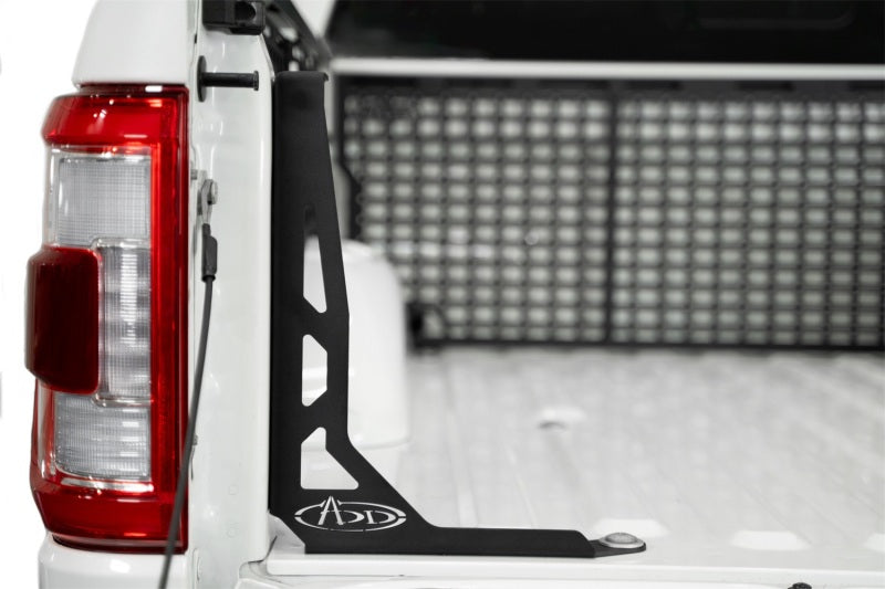 Addictive Desert Designs 2021+ Ford F-150 & Ford Raptor Bed Channel Stiffeners Black Brackets Addictive Desert Designs