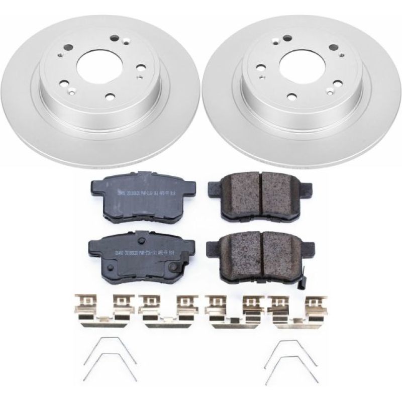 Power Stop 11-14 Acura TSX Rear Z17 Evolution Geomet Coated Brake Kit Brake Kits - Performance Blank PowerStop