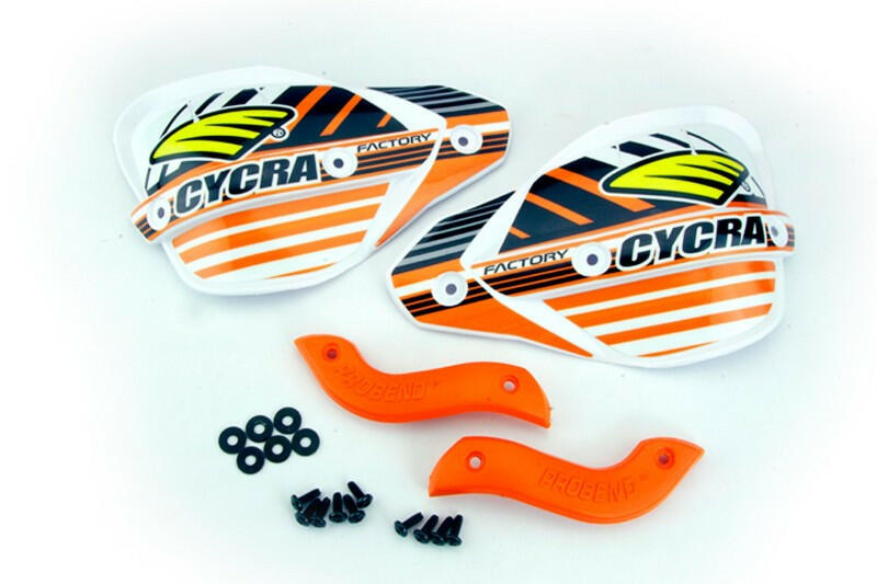 Cycra Factory Enduro Hanshield - Orange Hand Guards Cycra