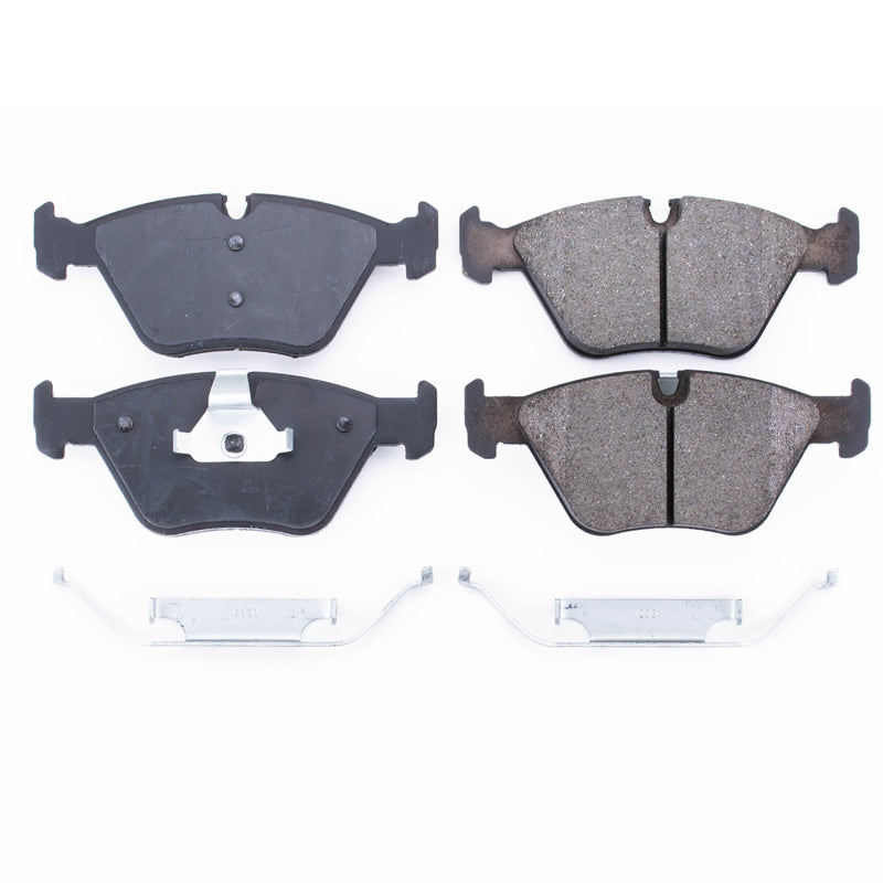 Power Stop 01-06 BMW 330Ci Front Z17 Evolution Ceramic Brake Pads w/Hardware Brake Pads - OE PowerStop