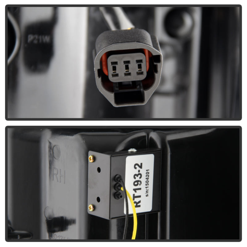 Spyder Land Rover Discovery 3 LR3 05-09 Light Bar LED Tail Lights Black ALT-YD-LRD05-LED-BK Tail Lights SPYDER