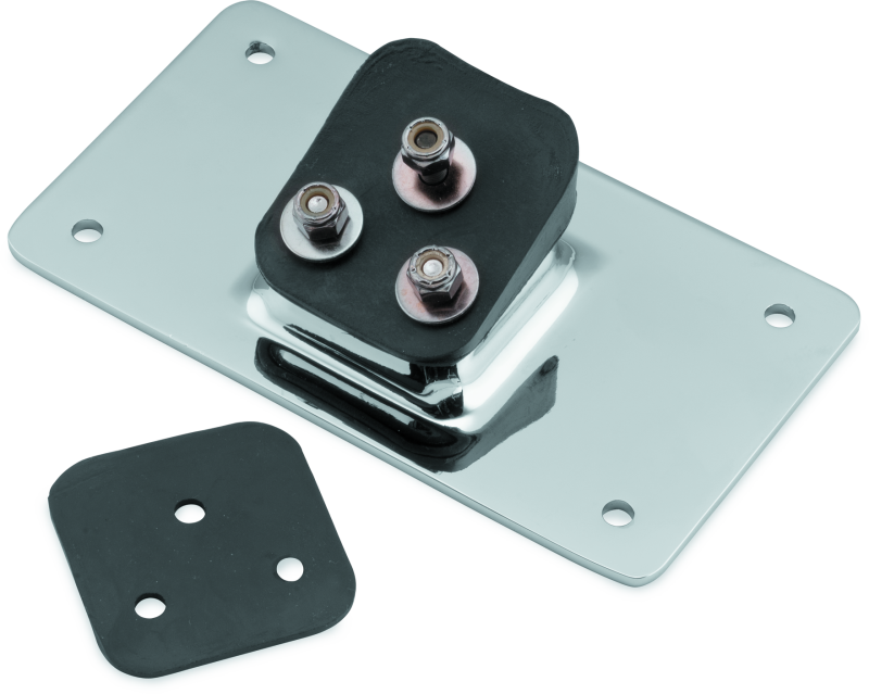 Bikers Choice 55-Up Chrome Custom Laydown License Plate Bracket With 3 Bolt Style License Plates Bikers Choice