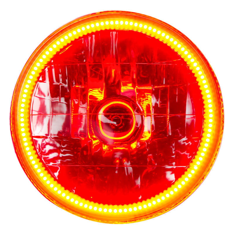 Oracle Lighting 97-06 Jeep Wrangler TJ Pre-Assembled LED Halo Headlights -Amber Headlights ORACLE Lighting