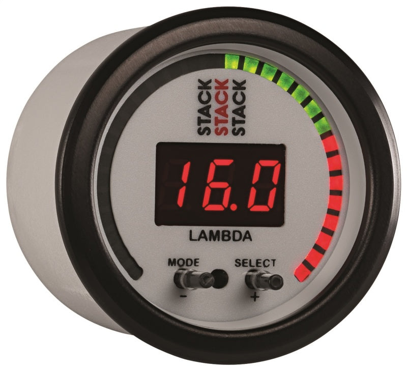 Autometer Stack 52mm Pro-Control Wideband Air/Fuel Ratio (Lambda) Gauge - White Gauges AutoMeter