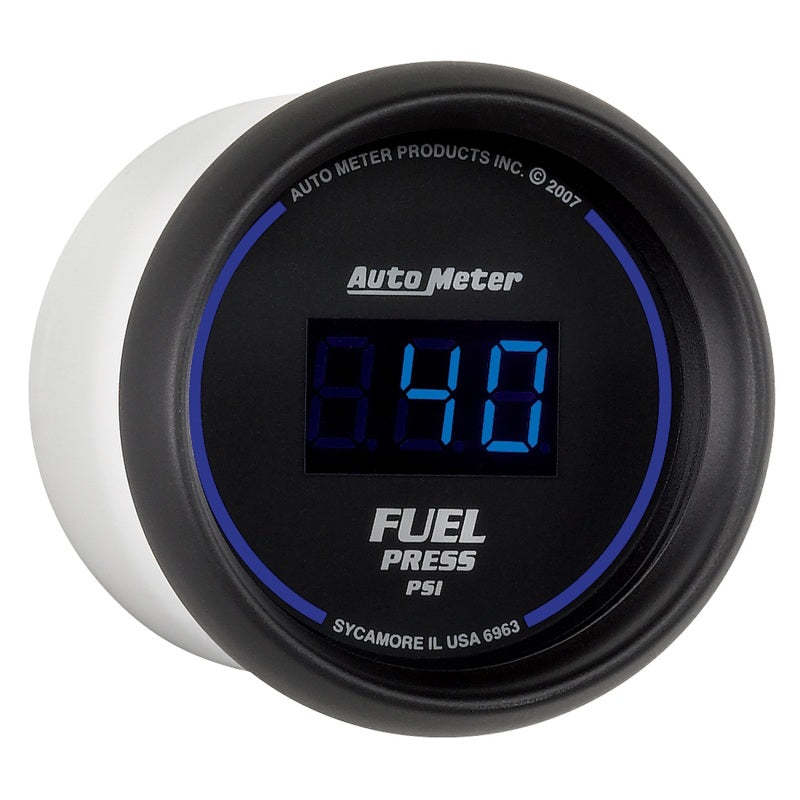 Autometer 52.4mm 1-100 PSI Black Digital Fuel Pressure Gauge Gauges AutoMeter