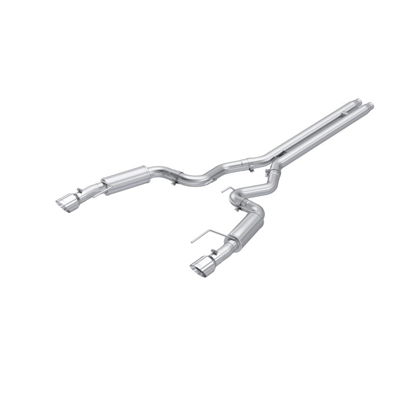 MBRP 2024 Ford Mustang GT S650, 5.0L 3in Dual Split Rear Aluminized Steel Catback MBRP