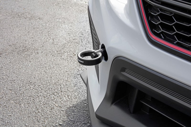 PERRIN 18-21 Subaru WRX & STI / 13-25 BRZ / 17-20 Toyota 86 Tow Hook Kit (Front) - Flat Black Tow Hooks Perrin Performance