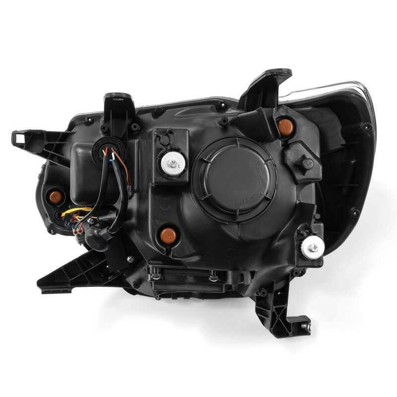 AlphaRex 12-15 Toyota Tacoma PRO-Series Projector Headlights Plank Style Alpha Black w/DRL Headlights AlphaRex