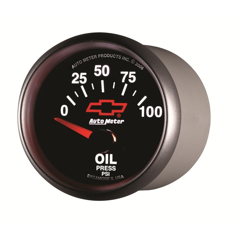 Autometer Oil Pressure 2-1/16, 0-100 PSI - Red Bowtie Gauges AutoMeter