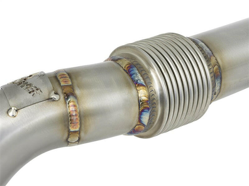 aFe Twisted Steel Header Up-Pipe 08-10 Ford Diesel Trucks V8-6.4L (td) Headers & Manifolds aFe