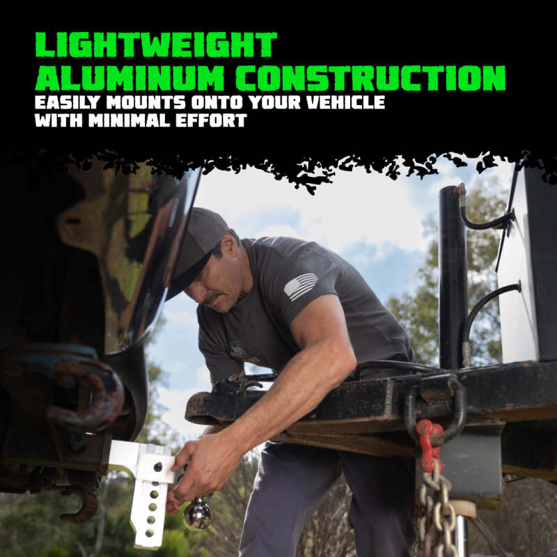 Rhino USA 6In Heavy Duty Drop Hitch - 2In (Black) Hitch Racks Rhino USA