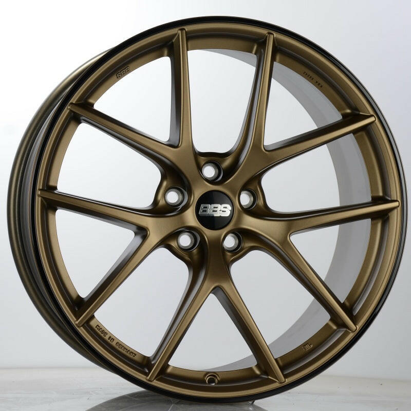 BBS CI-R 20x11.5 5x120 ET52 Bronze Rim Protector Wheel -82mm PFS/Clip Required Wheels - Cast BBS