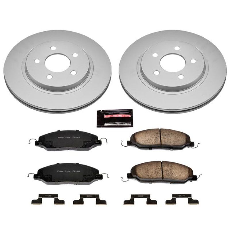 Power Stop 05-11 Ford Mustang Rear Z17 Evolution Geomet Coated Brake Kit Brake Kits - Performance Blank PowerStop