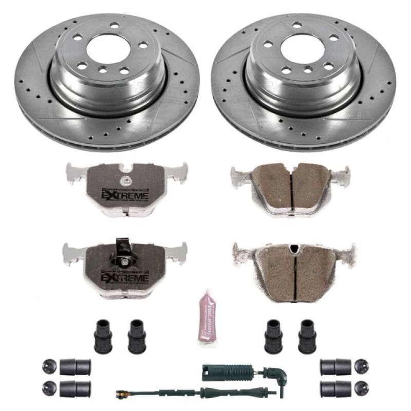 Power Stop 02-06 BMW X5 Rear Z26 Street Warrior Brake Kit Brake Kits - Performance D&S PowerStop