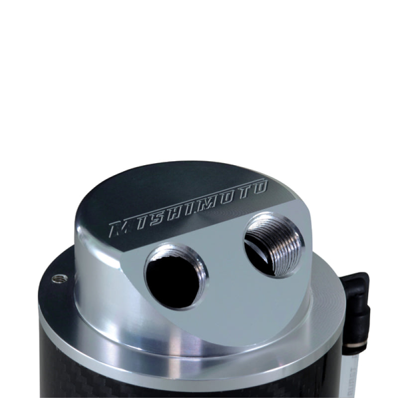 Mishimoto Carbon Fiber Oil Catch Can 10mm Fittings Fittings Mishimoto