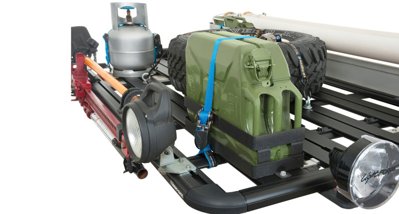 Rhino-Rack Horizontal Jerry Can Holder (Pioneer/Alloy Tray) Cargo Organization Rhino-Rack