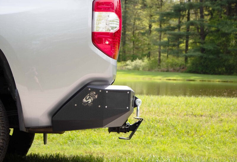 Fishbone Offroad 14-21 Toyota Tundra Rear Bumper - Black Texture Bumpers - Steel Fishbone Offroad