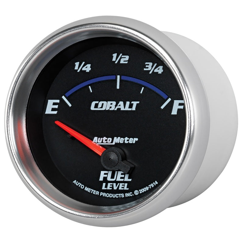 Autometer Cobalt 66.7mm 0-90 ohms Fuel Level Gauge Gauges AutoMeter