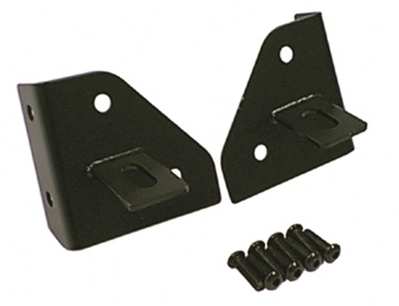 Rugged Ridge 76-95 Jeep CJ/YJ Black Windshield Hinge Light Brackets Brackets Rugged Ridge