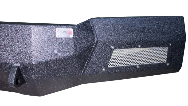 Fishbone Offroad 19-21 Chevrolet Silverado 1500 Rockfish Front Bumper - Black Texture Bumpers - Steel Fishbone Offroad