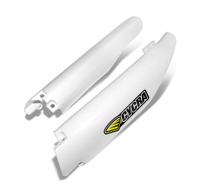 Cycra 08-18 Suzuki RMZ 250-450 Fork Guards - White Plastics Cycra