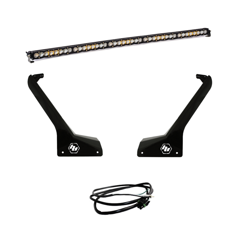 Baja Designs Jeep JL/JT Roof Bar LED Light Kit 50in S8 w/Upfitter Light Bars & Cubes Baja Designs