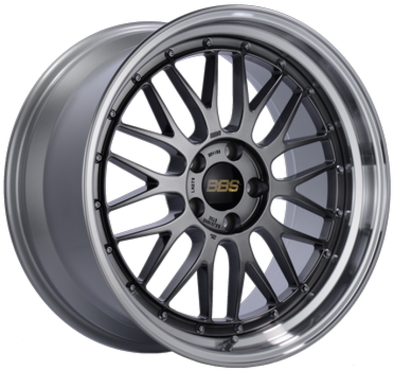 BBS LM 19x9.5 5x120 ET35 Diamond Black Center Diamond Cut Lip Wheel -82mm PFS/Clip Required Wheels - Forged BBS