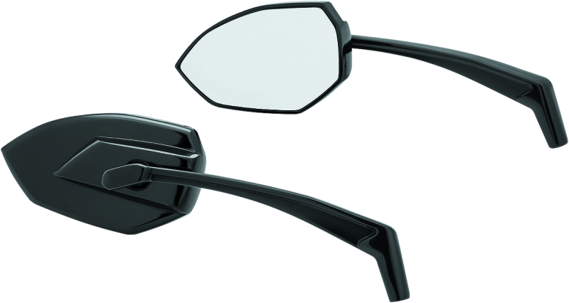 Kuryakyn Phantom Mirrors Gloss Black Rear View Mirrors Kuryakyn