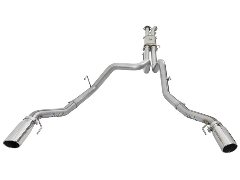 aFe MACHForce XP Exhaust Cat-Back SS-409 2017 Ford F-150 Raptor V6-3.5L (tt) w/ Polished Tips Catback aFe