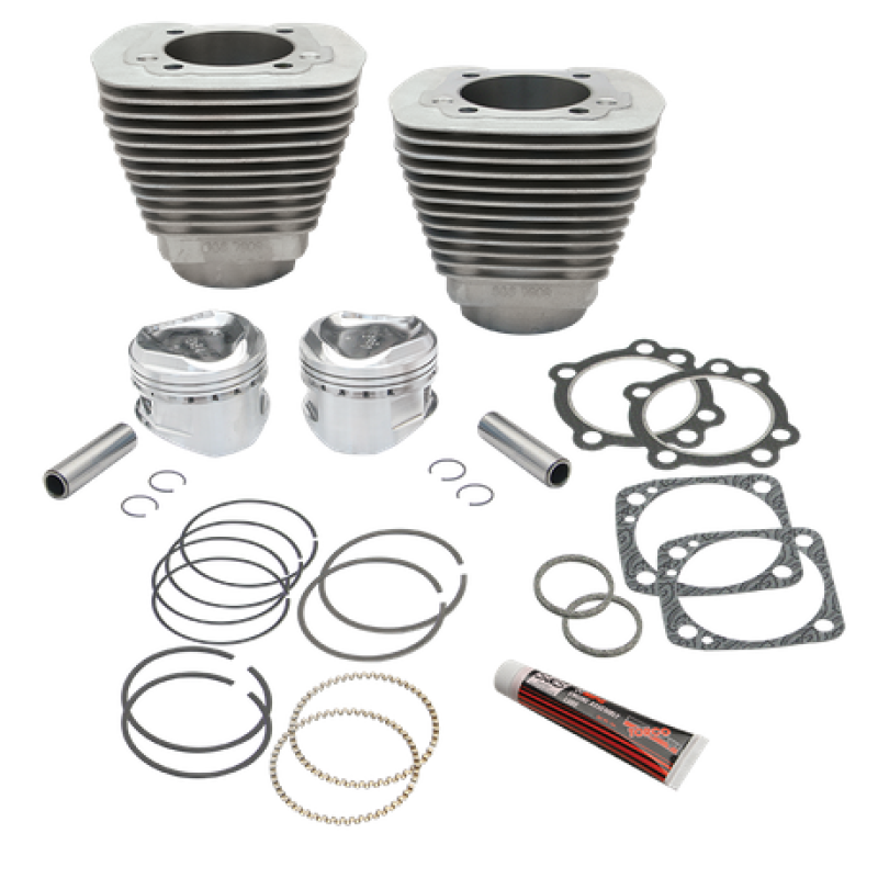 S&S Cycle 84-99 BT 96in 3-5/8in Big Bore Cylinder & Piston Kit For S&S SH96 Engines - Natural Piston Sets - Powersports S&S Cycle