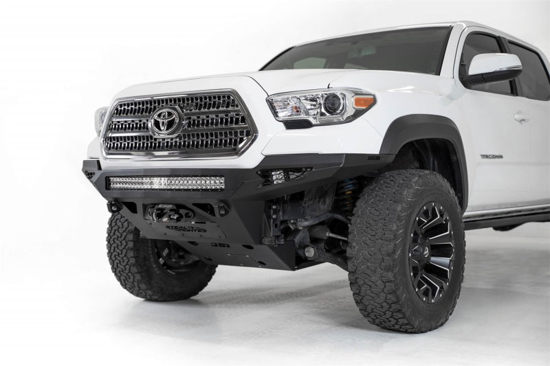 Addictive Desert Designs 16-19 Toyota Tacoma Stealth Fighther Front Bumper w/ Winch Mount Bumpers - Steel Addictive Desert Designs