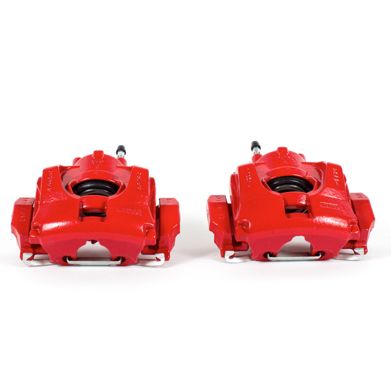 Power Stop 13-17 Ford Fusion Front Red Calipers w/Brackets - Pair Brake Calipers - Perf PowerStop