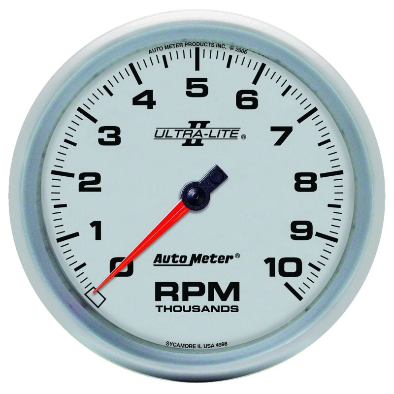Autometer Ultra-Lite II 5 Inch 10000 RPM In-Dash Tachometer Gauges AutoMeter