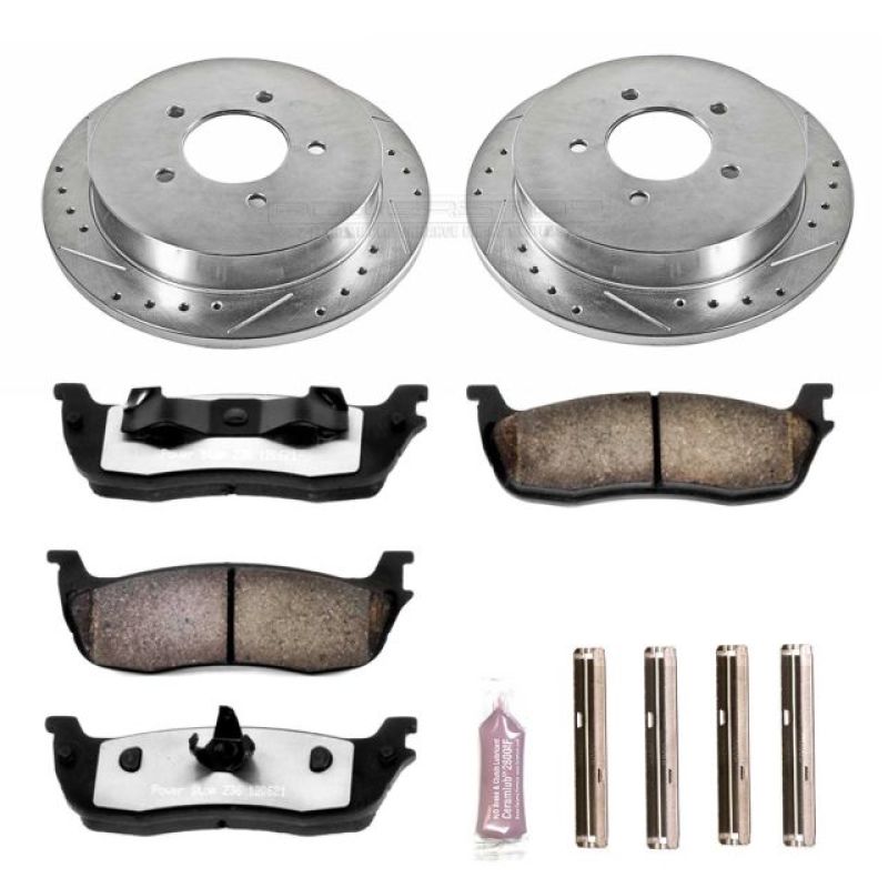 Power Stop 97-00 Ford Expedition Rear Z36 Truck & Tow Brake Kit Brake Kits - Performance D&S PowerStop