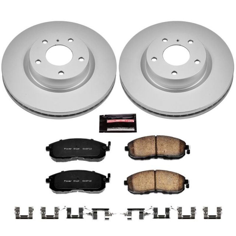 Power Stop 03-05 Infiniti G35 Front Z17 Evolution Geomet Coated Brake Kit Brake Kits - Performance Blank PowerStop