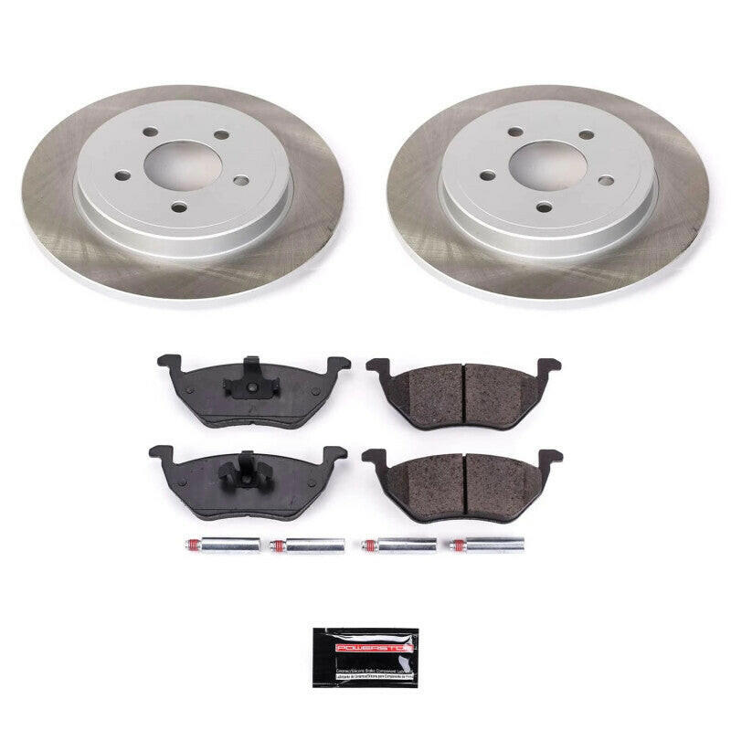 Power Stop 05-08 Mercury Mariner Rear Semi-Coated Rotor Kit Brake Kits - Performance Blank PowerStop