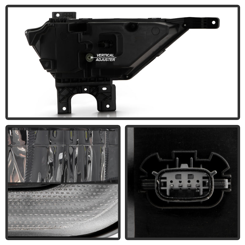 Spyder 21-23 Ford F150 w/ Turn Signal OEM Style Full LED Fog Lights w/ Switch FL-FF1502021-LED-T-C Fog Lights SPYDER