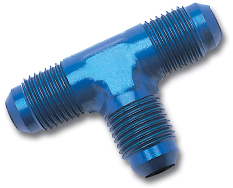 Russell Performance -16 AN NPT Flare Tee Fitting (Blue) Fittings Russell