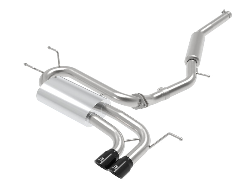 aFe Takeda 2-1/2in SS-304 Cat-Back Exhausts w/ Black Tip 16-19 Mazda MX-5 Miata ND 2.0T Catback aFe