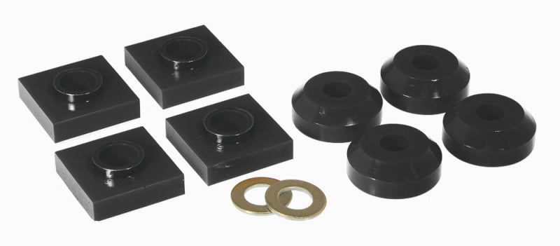 Prothane 76 & Earlier Ford F150/250 Transfer Case Mounts - Black Bushing Kits Prothane