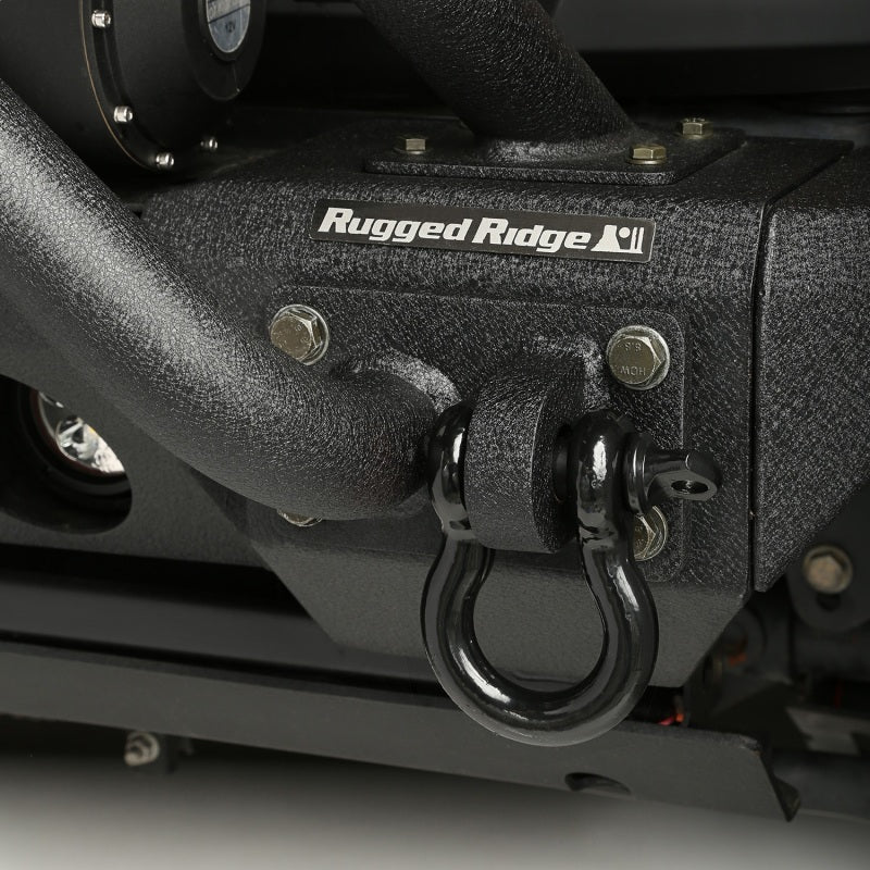 Rugged Ridge Black 9500lb 3/4in D-Ring Shackle Kits Rugged Ridge