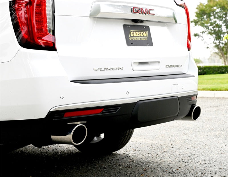 Gibson 21-22 GMC Yukon XL Denali/Suburban 6.2L 2/4wd Cat-Back Dual Split Exhaust - Stainless Catback Gibson