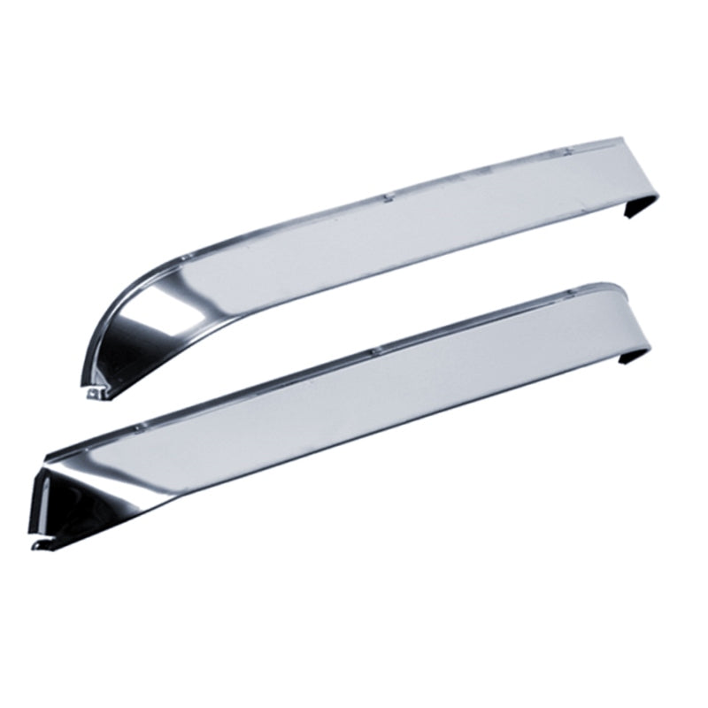 AVS 80-96 Ford Bronco Ventshade Extra Wide 2pc - Stainless Wind Deflectors AVS