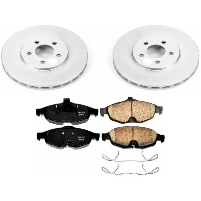 Power Stop 01-06 Chrysler Sebring Front Z17 Evolution Geomet Coated Brake Kit Brake Kits - Performance Blank PowerStop
