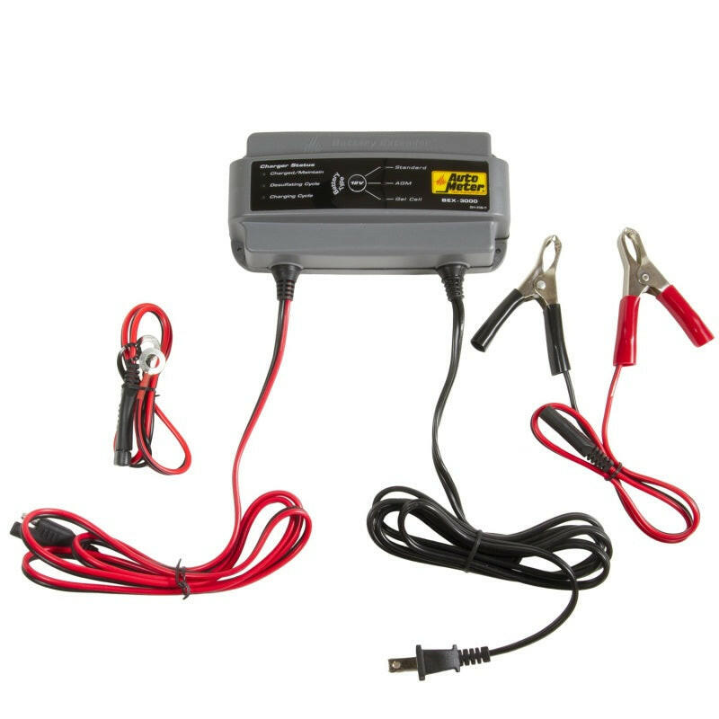 Autometer Battery Charger/Maintainer 12V/3A Battery Chargers AutoMeter